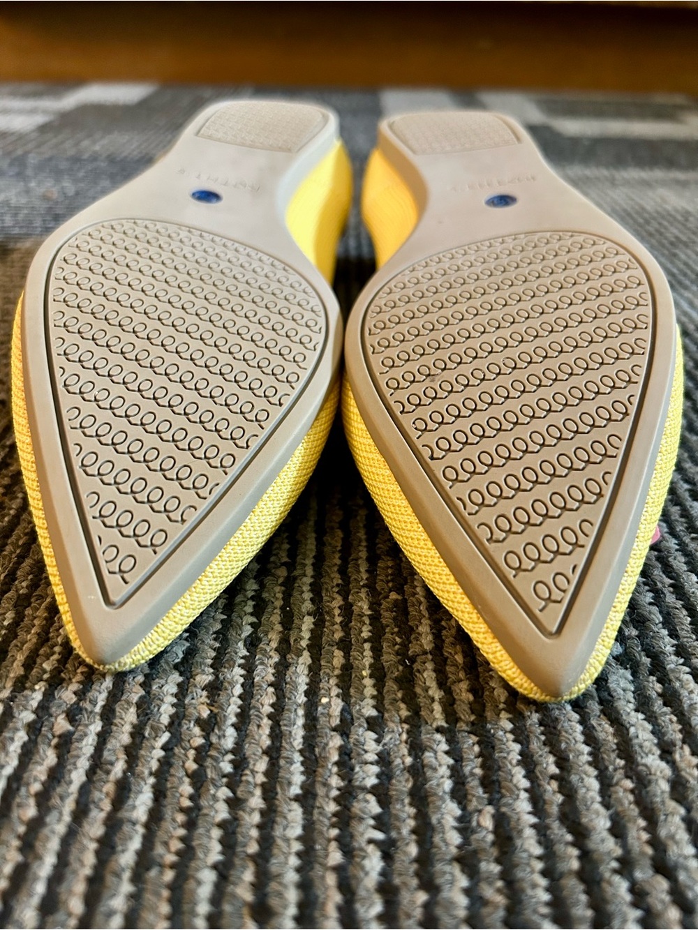 Rothy's Marigold Yellow The Point Retired Slip On Knit Ballet Flats 8.5 EU 39 - Picture 13 of 14